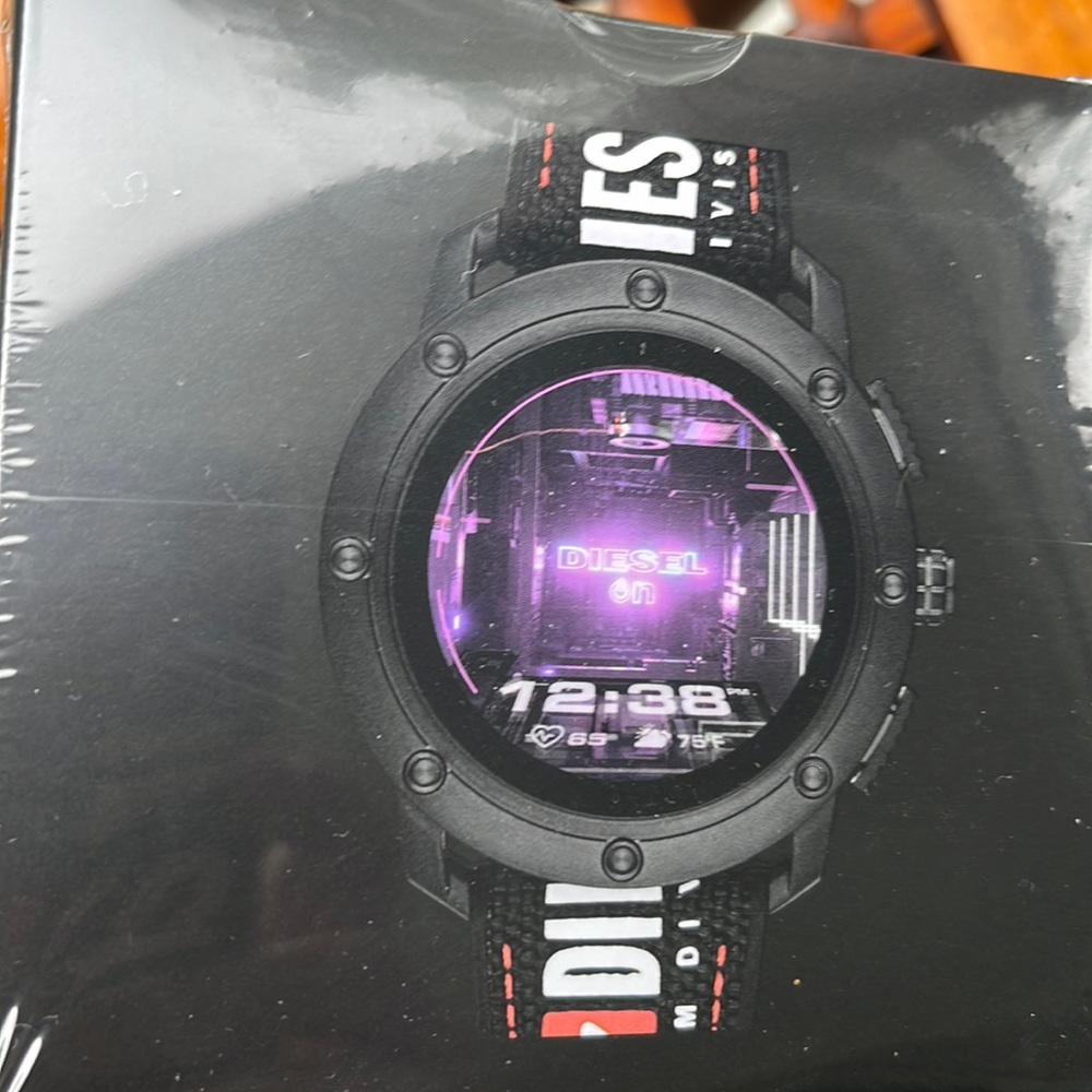 Diesel Black and Purple Men's Watch